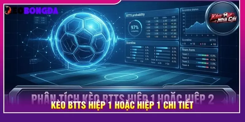 Kèo btts hiệp 1 hoặc hiệp 1 chi tiết