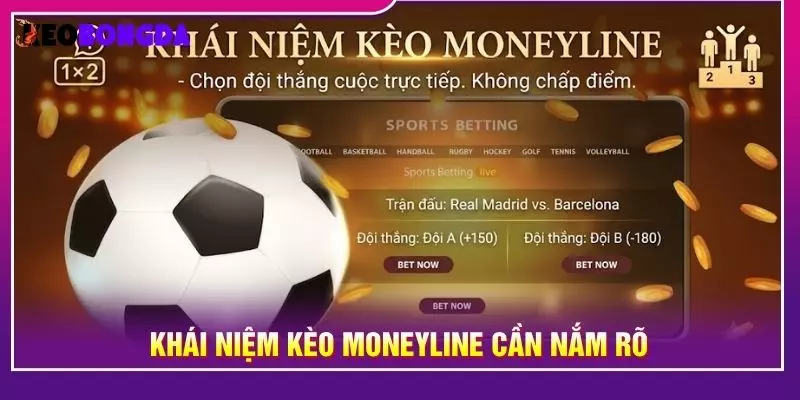 Khái niệm kèo moneyline cần nắm rõ