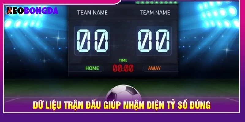 Dữ liệu trận đấu giúp nhận diện tỷ số đúng